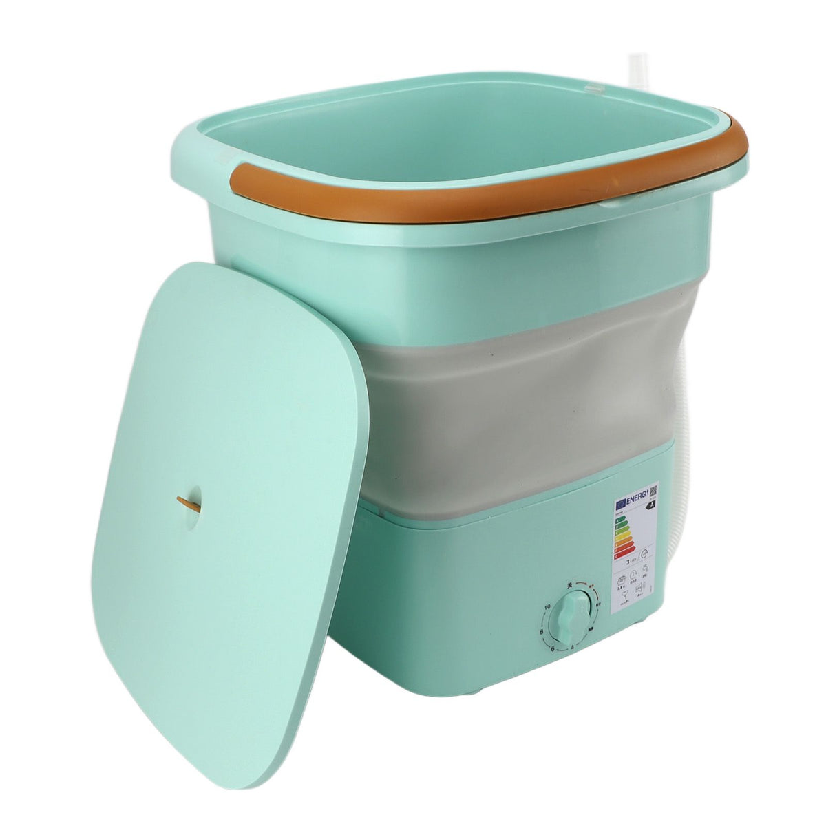 Portable Washing Machine Multifunction Full Automatic High Efficiency Foldable Washing Machine for Home Travel Apartment Dormitory Hotel 11.5L Green AU Plug 220V