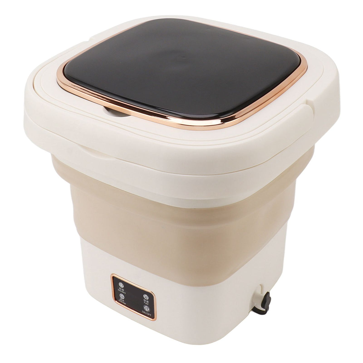 9L Foldable Washing Machine Small Automatic Portable Mini Washer Baby Underwear Washing Machine for Dormitory Travel