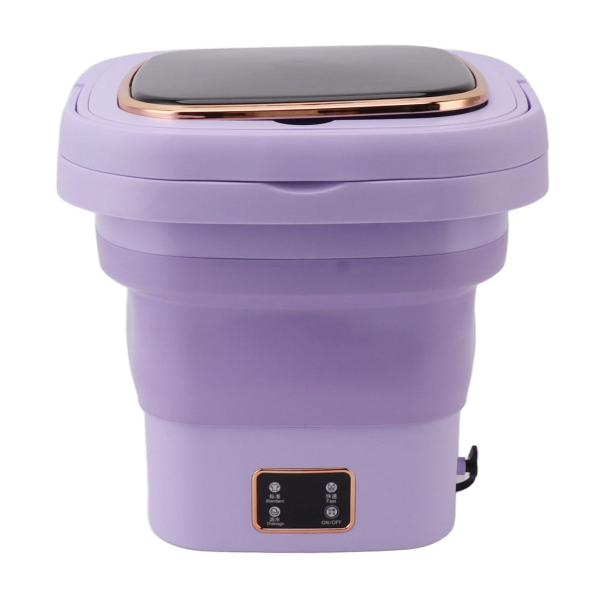 9L Foldable Washing Machine Small Automatic Portable Mini Washer Baby Underwear Washing Machine for Dormitory Travel