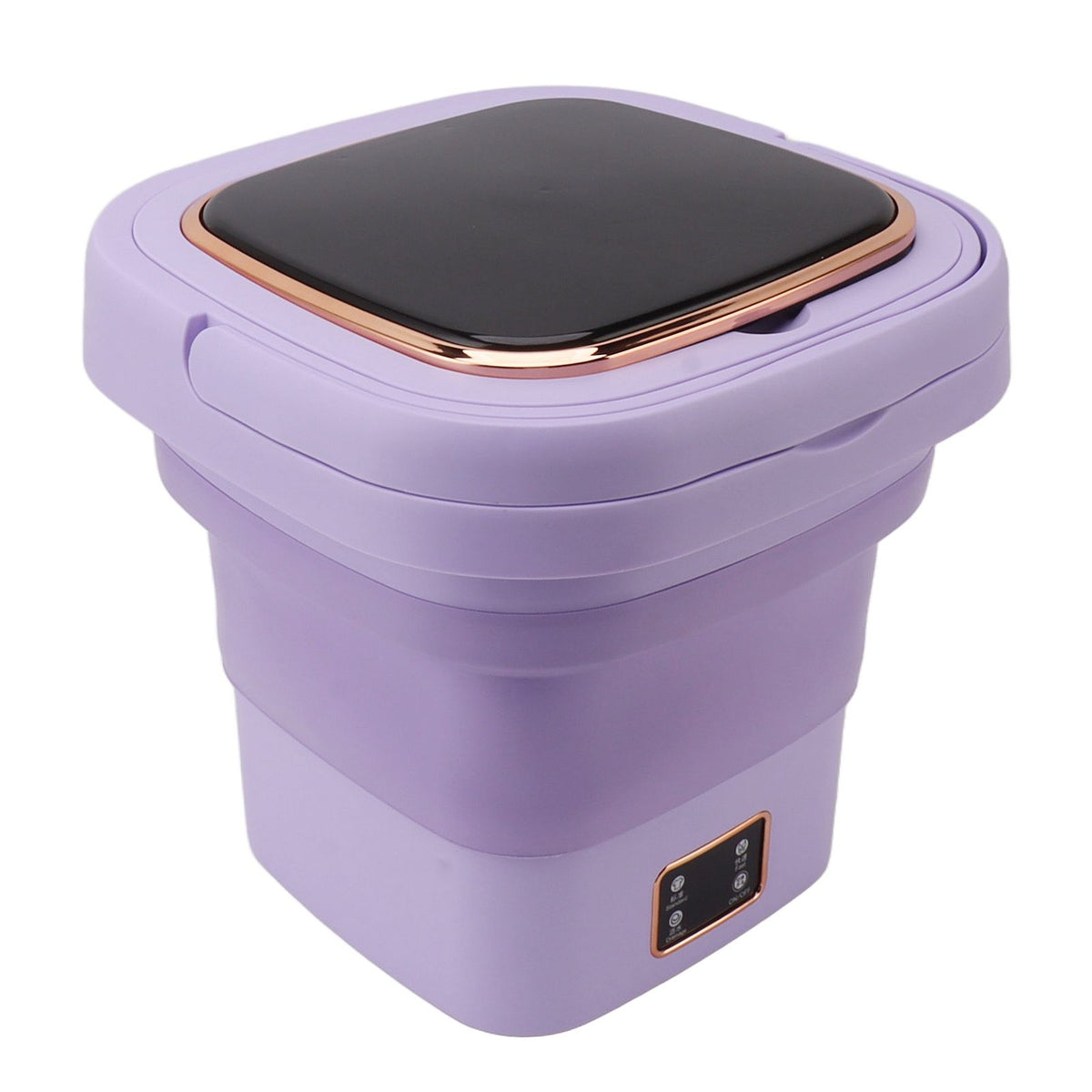 9L Foldable Washing Machine Small Automatic Portable Mini Washer Baby Underwear Washing Machine for Dormitory Travel