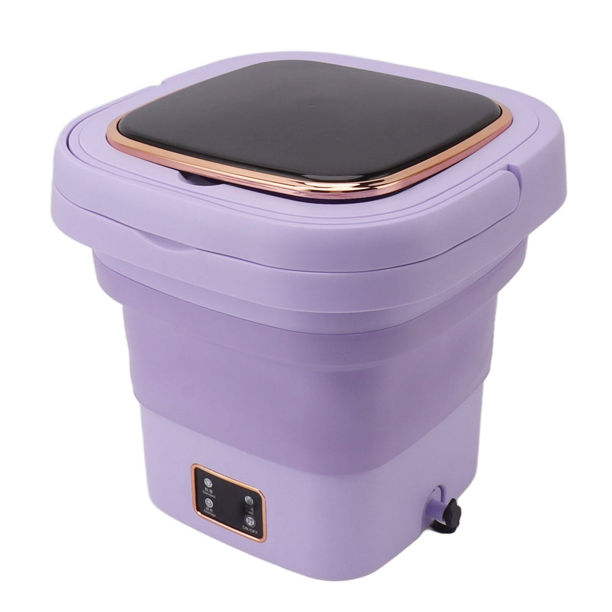 9L Foldable Washing Machine Small Automatic Portable Mini Washer Baby Underwear Washing Machine for Dormitory Travel