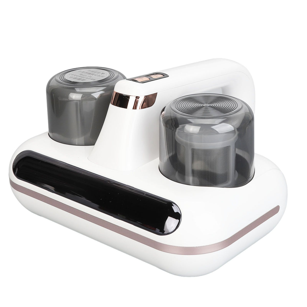 Bed Vacuum Cleaner UV Cordless Strong Suction Handheld Mite Remover Mattress Cleaner with Humidity Display for Pillows Sheets Sofa Plush Toys White
