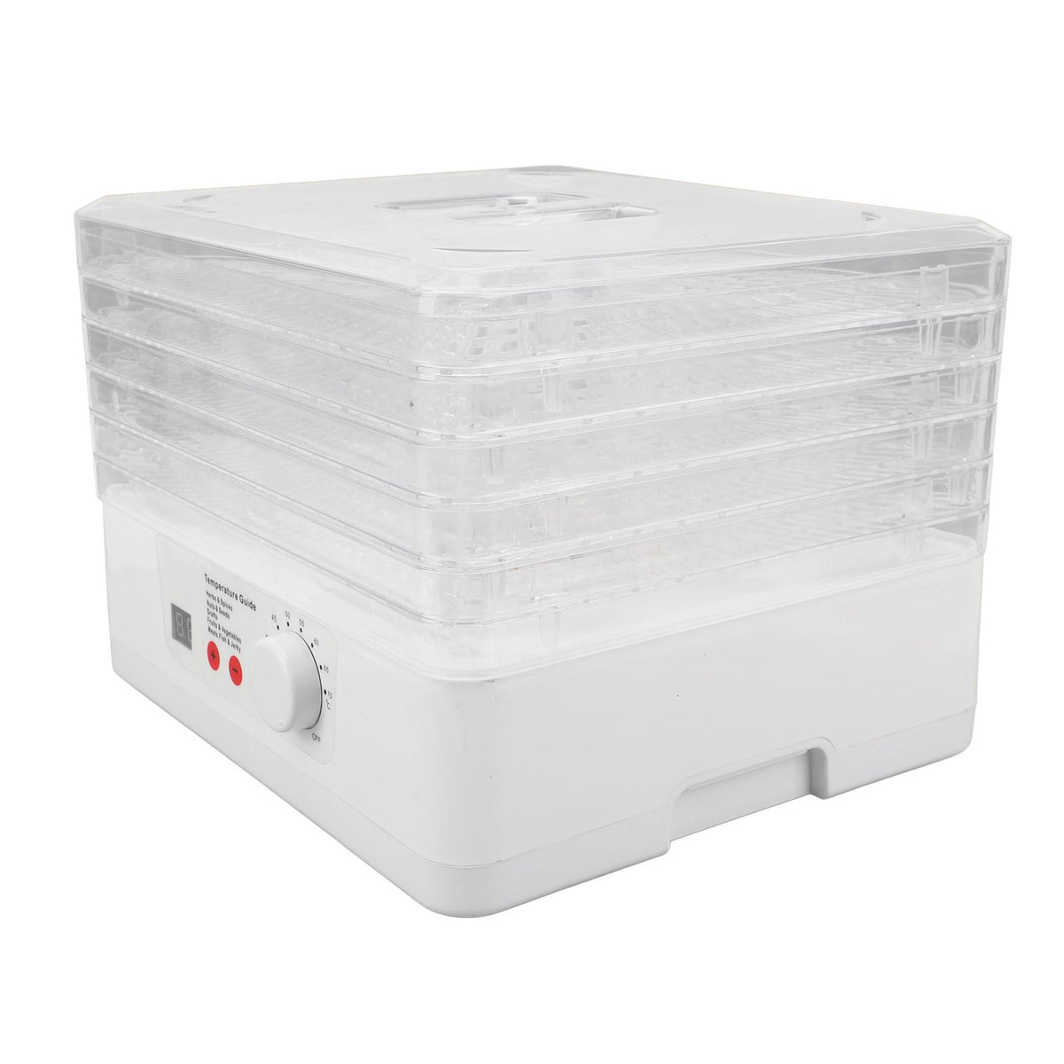Food Dehydrator Machine Adjustable Temperature 5 Trays Electric Food Dehydrator for Fruit Vegetable Jerky Herbs