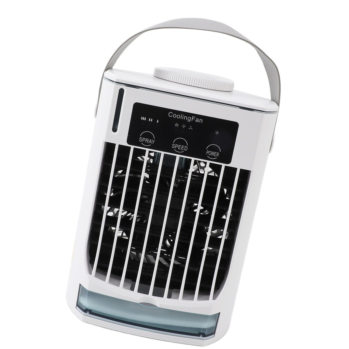 Portable Air Conditioner Personal USB Evaporative Air Cooler Adjustable Wind Speeds Desktop Cooling Fan for Home Camping Office