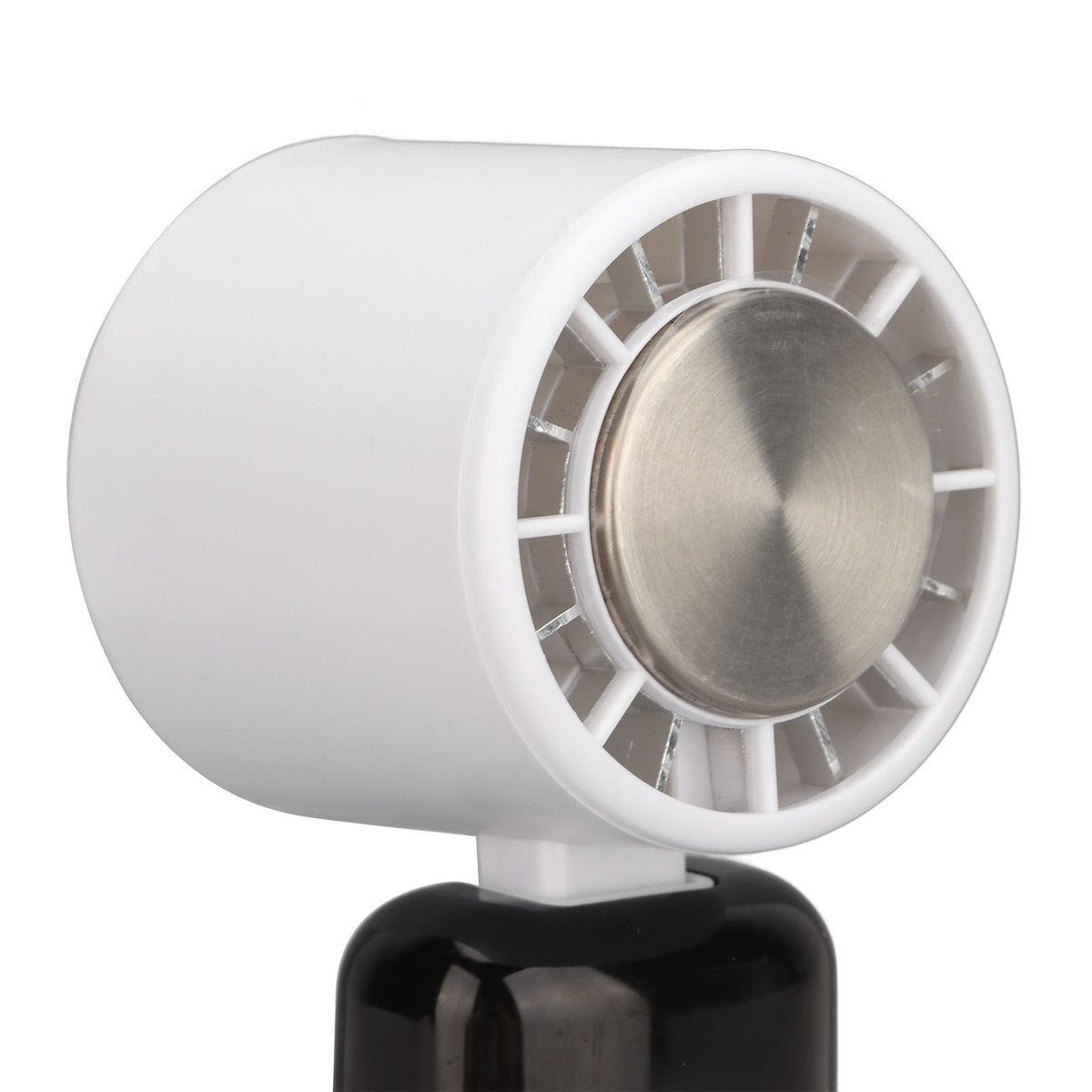 Handheld Fan Quiet Foldable Brushless Motor Digital Display 3600mah 3 Speed Cooling Fan for Outdoor Home White