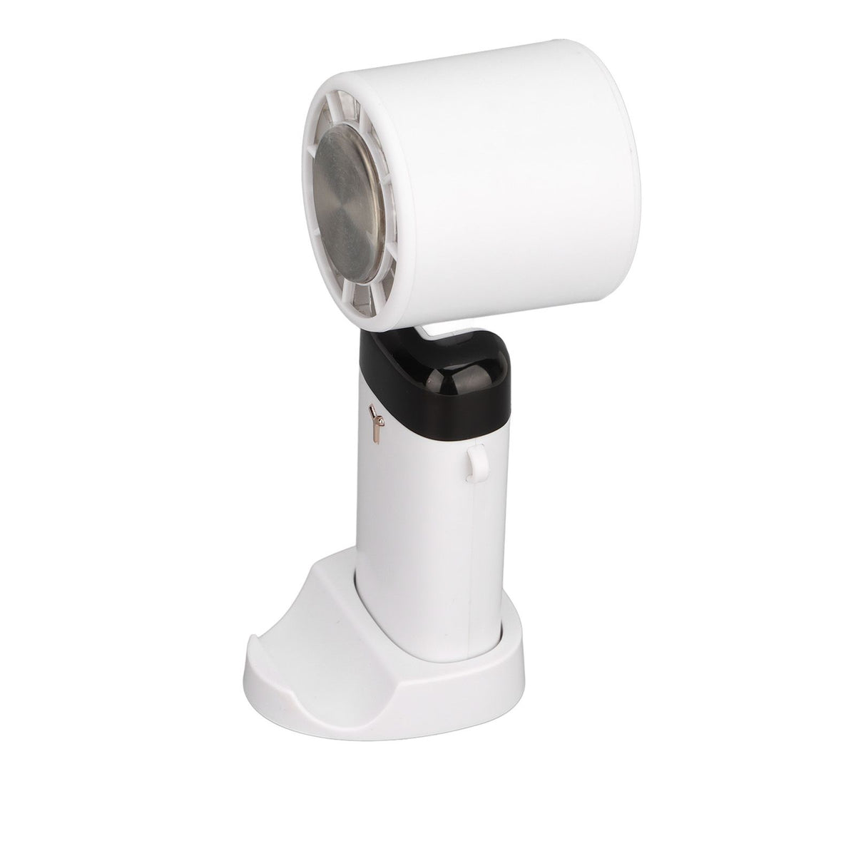 Handheld Fan Quiet Foldable Brushless Motor Digital Display 3600mah 3 Speed Cooling Fan for Outdoor Home White