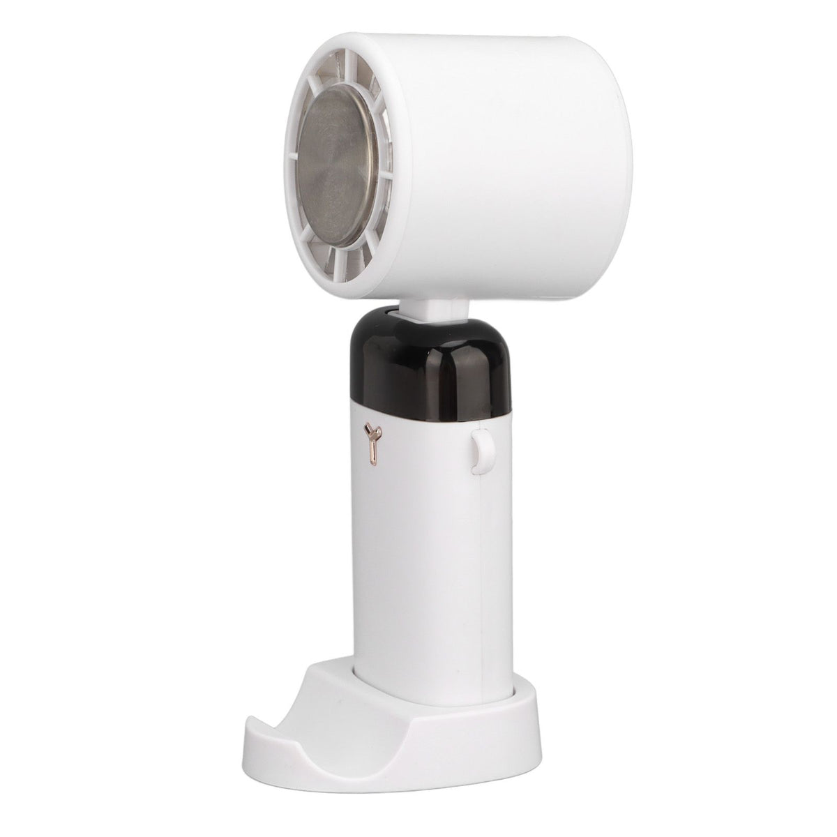 Handheld Fan Quiet Foldable Brushless Motor Digital Display 3600mah 3 Speed Cooling Fan for Outdoor Home White