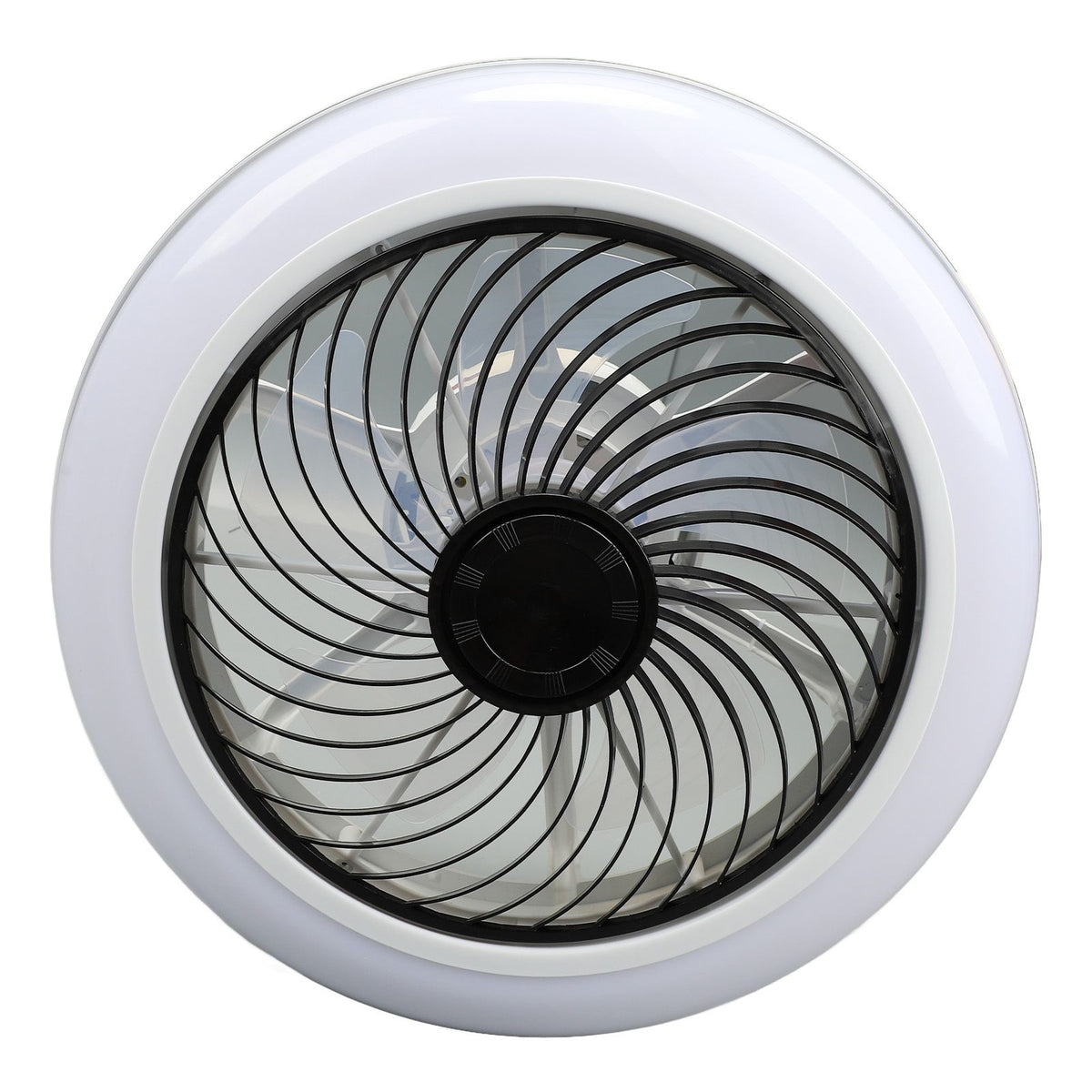 Ceiling Fan Light 6 Gear Wind Stepless Dimmable Quiet Modern Flush Mount Ceiling Fan with Light and Remote for Bedroom 110 to 265V