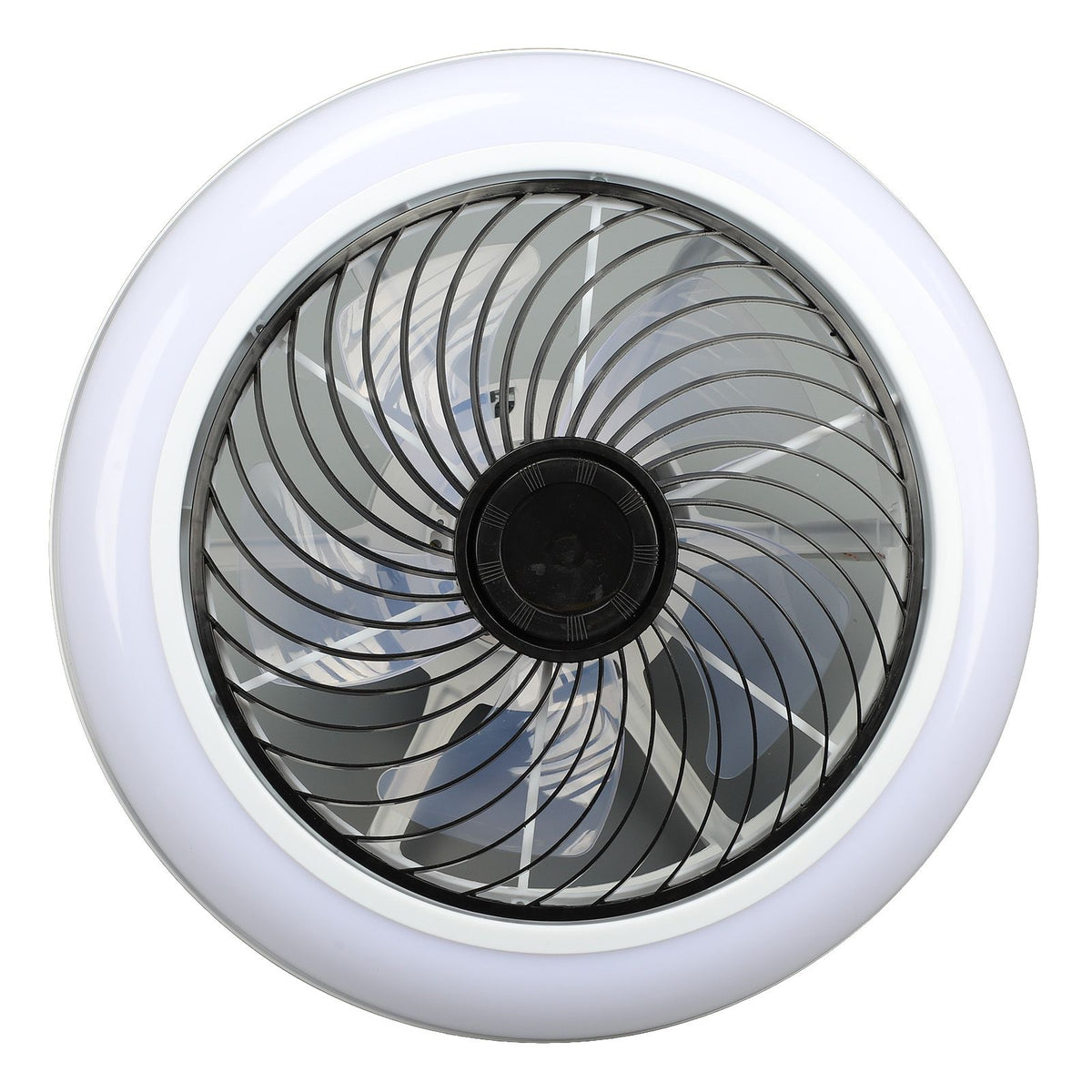 Ceiling Fan Light 6 Gear Wind Stepless Dimmable Quiet Modern Flush Mount Ceiling Fan with Light and Remote for Bedroom 110 to 265V