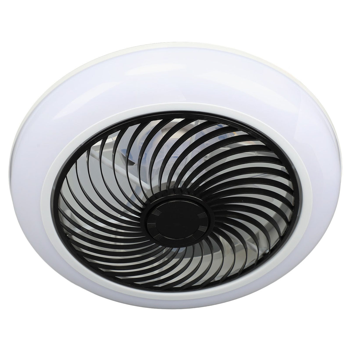 Ceiling Fan Light 6 Gear Wind Stepless Dimmable Quiet Modern Flush Mount Ceiling Fan with Light and Remote for Bedroom 110 to 265V