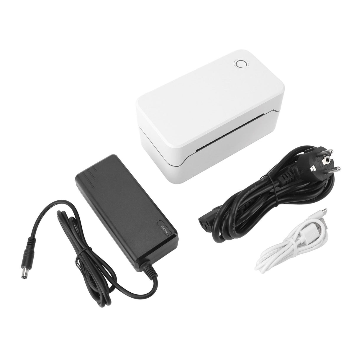 Express Printer Multifunctional USB Bluetooth Single Label Printer Thermal Printer for Home Business Office 100‑240V European Plug