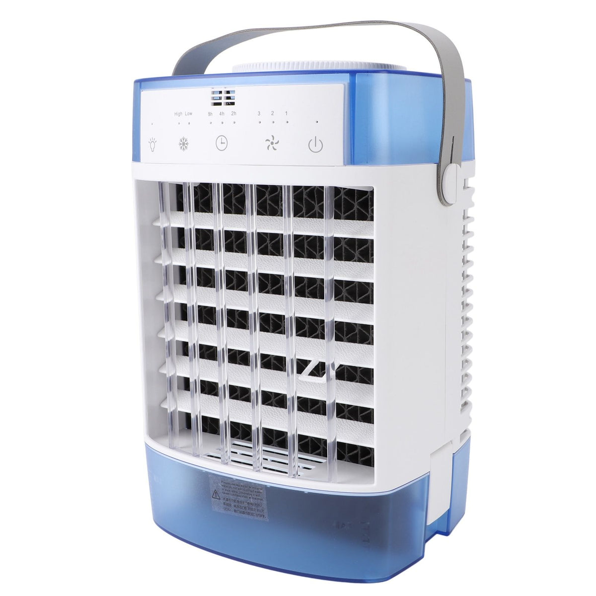 Desktop Air Conditioner Fan Remote Control Quiet Cooling Misting Fan for Office Dormitory Blue