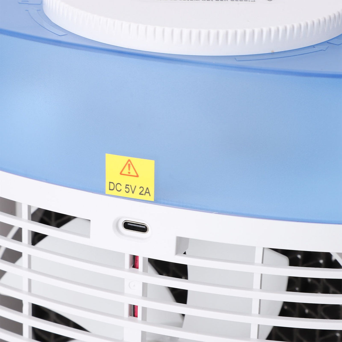 Desktop Air Conditioner Fan Remote Control Quiet Cooling Misting Fan for Office Dormitory Blue