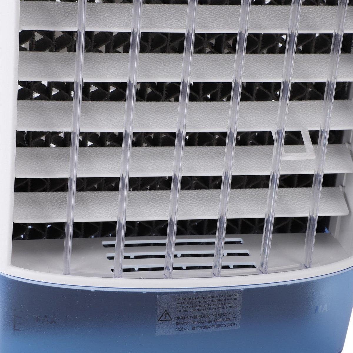 Desktop Air Conditioner Fan Remote Control Quiet Cooling Misting Fan for Office Dormitory Blue