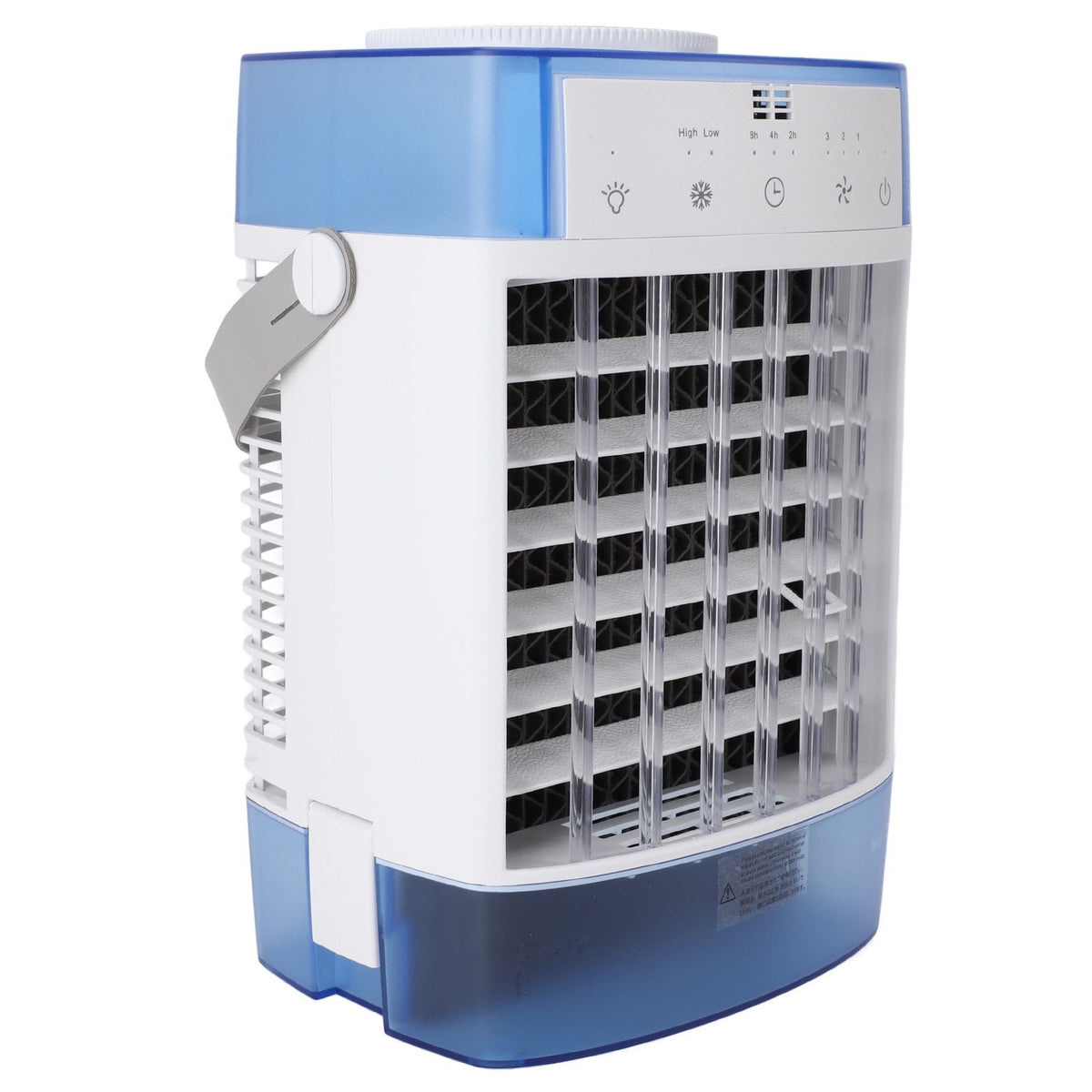 Desktop Air Conditioner Fan Remote Control Quiet Cooling Misting Fan for Office Dormitory Blue