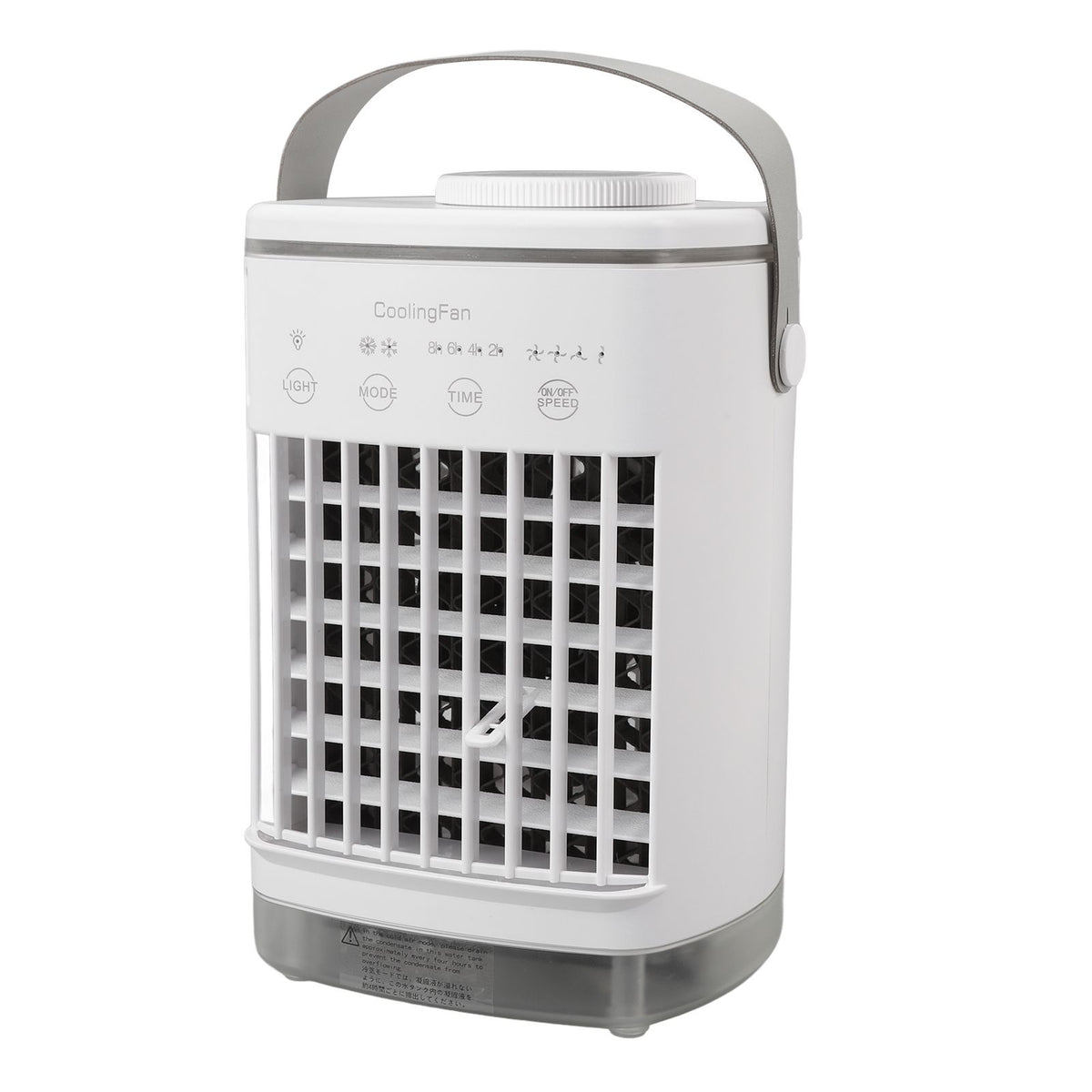 Portable Air Conditioner Fan 2 Modes 4 Speeds Timed USB Evaporative Air Cooler Air Conditioner Cooling Fan with Light for Desktop