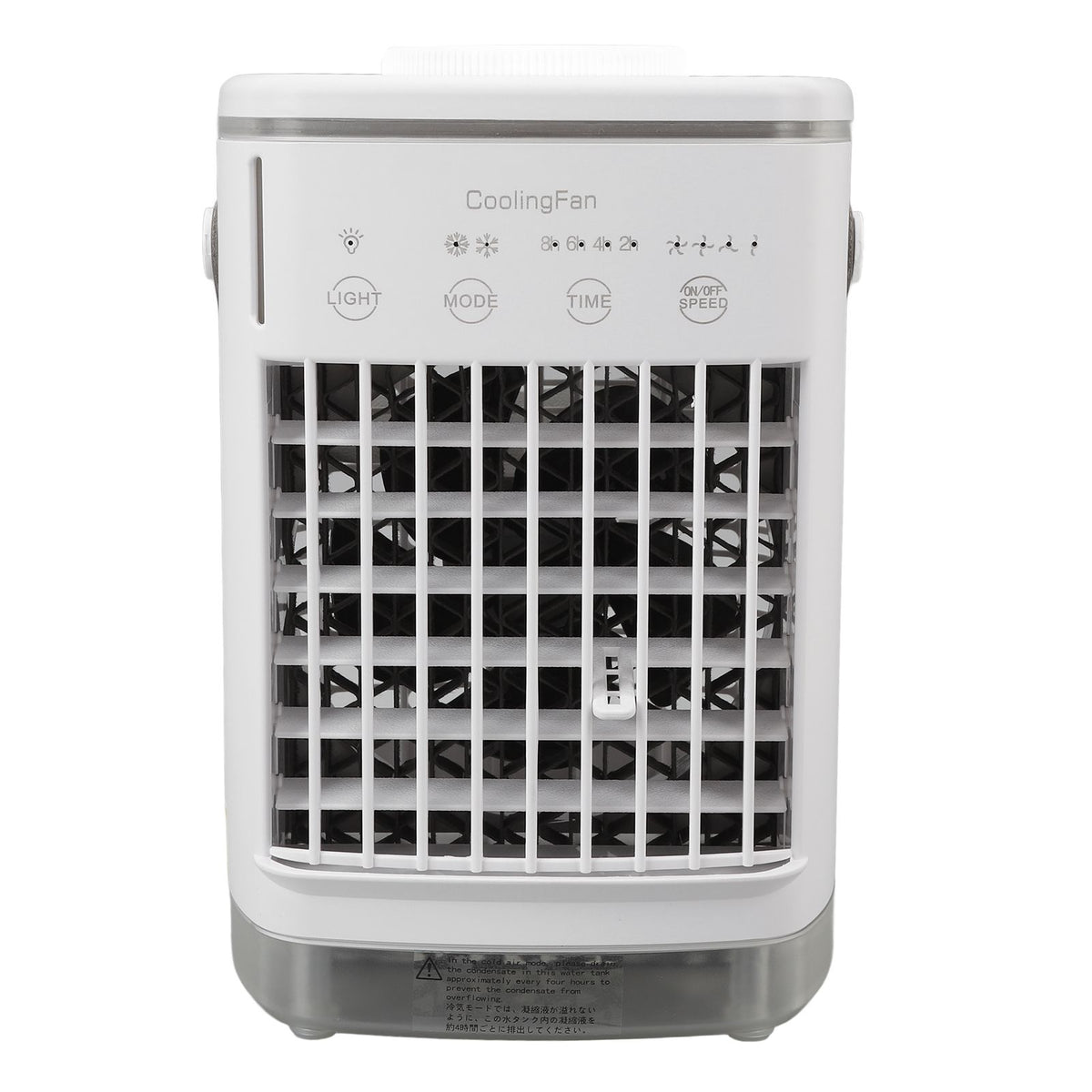 Portable Air Conditioner Fan 2 Modes 4 Speeds Timed USB Evaporative Air Cooler Air Conditioner Cooling Fan with Light for Desktop