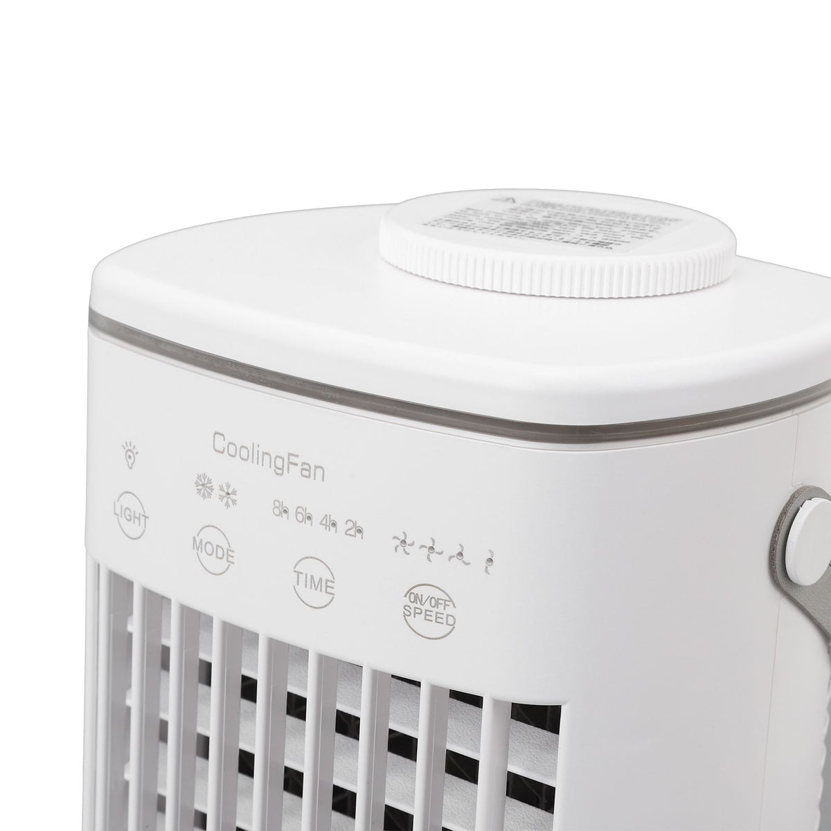 Portable Air Conditioner Fan 2 Modes 4 Speeds Timed USB Evaporative Air Cooler Air Conditioner Cooling Fan with Light for Desktop