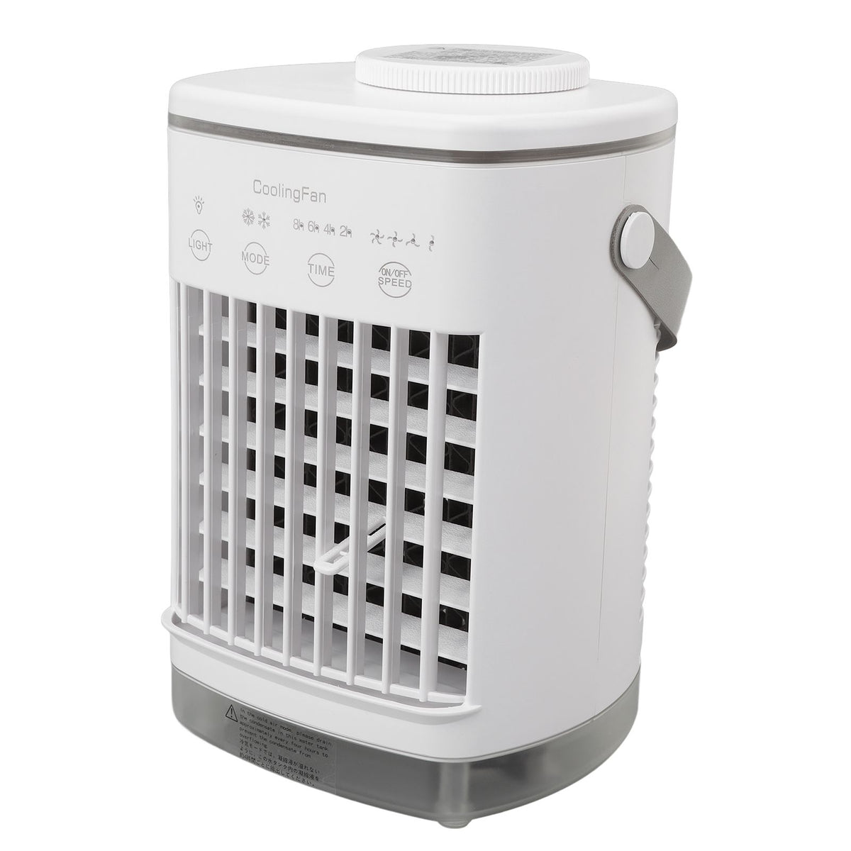 Portable Air Conditioner Fan 2 Modes 4 Speeds Timed USB Evaporative Air Cooler Air Conditioner Cooling Fan with Light for Desktop