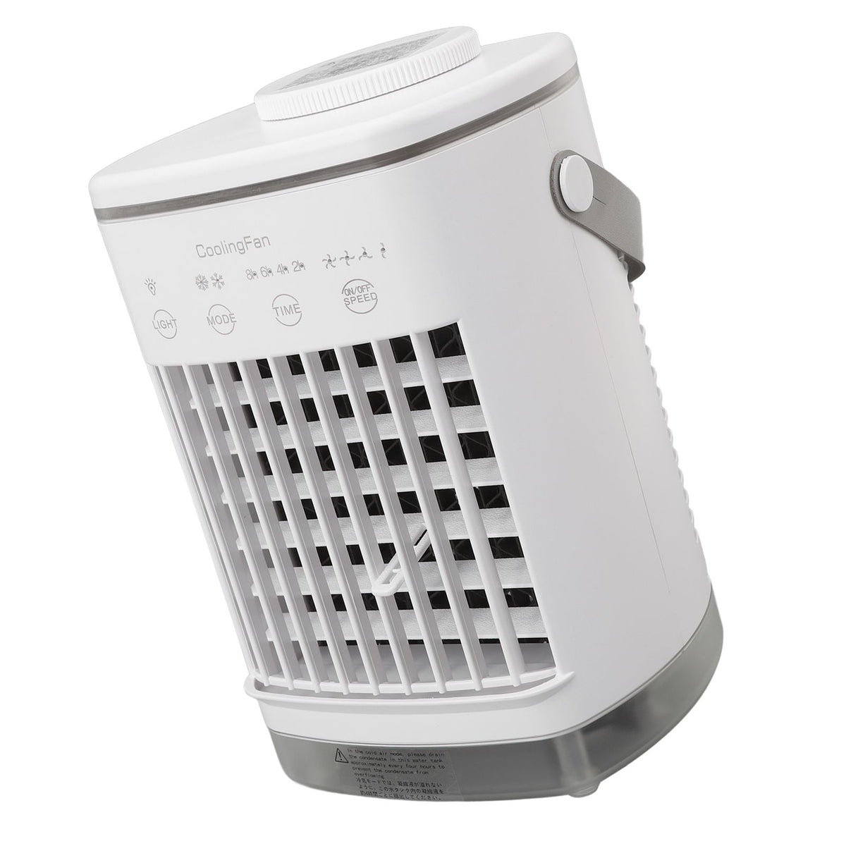 Portable Air Conditioner Fan 2 Modes 4 Speeds Timed USB Evaporative Air Cooler Air Conditioner Cooling Fan with Light for Desktop
