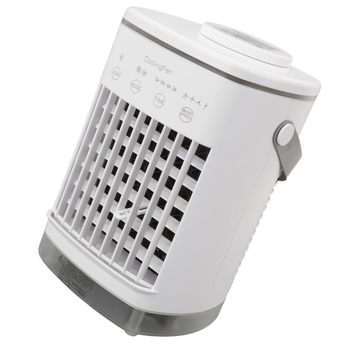 Portable Air Conditioner Fan 2 Modes 4 Speeds Timed USB Evaporative Air Cooler Air Conditioner Cooling Fan with Light for Desktop
