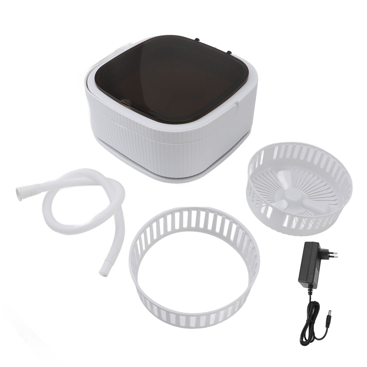Foldable Washing Machine with Dryer Portable Folding Mini Washer for Underwear Socks Apartment Dorm RV Traveler Khaki