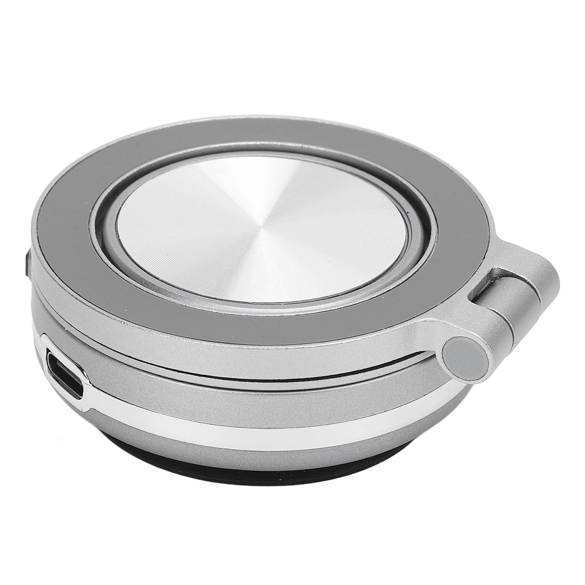 Magnet Phone Holder Vacuum Suction 360 Deg Rotation Portable for Dash Board Wall Desk Live Streaming Silver