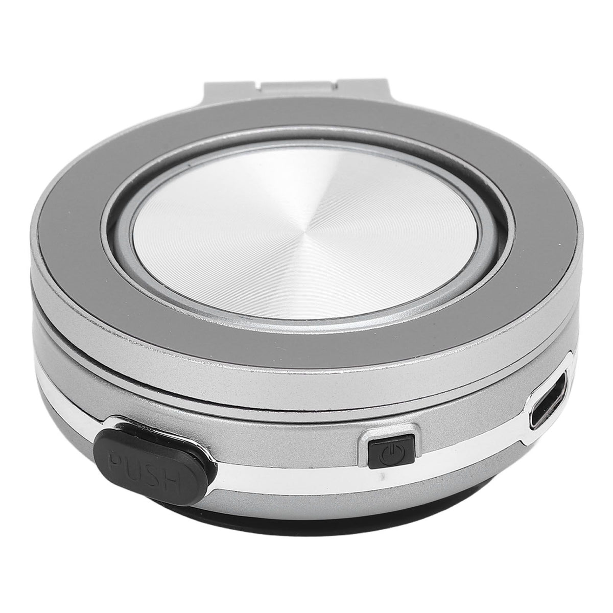 Magnet Phone Holder Vacuum Suction 360 Deg Rotation Portable for Dash Board Wall Desk Live Streaming Silver