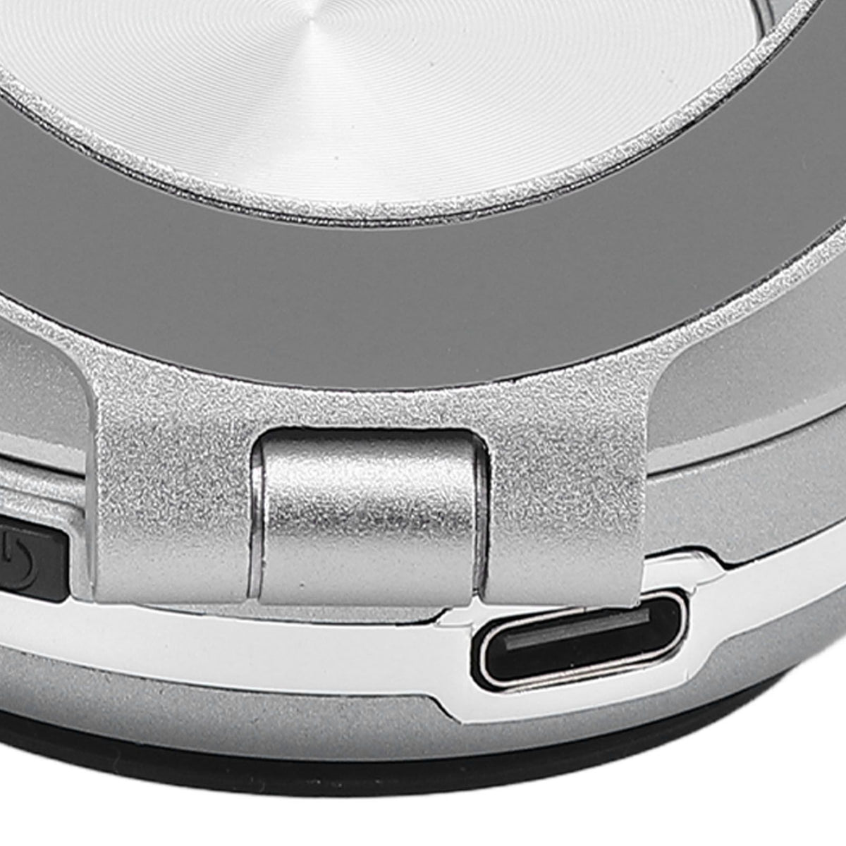Magnet Phone Holder Vacuum Suction 360 Deg Rotation Portable for Dash Board Wall Desk Live Streaming Silver