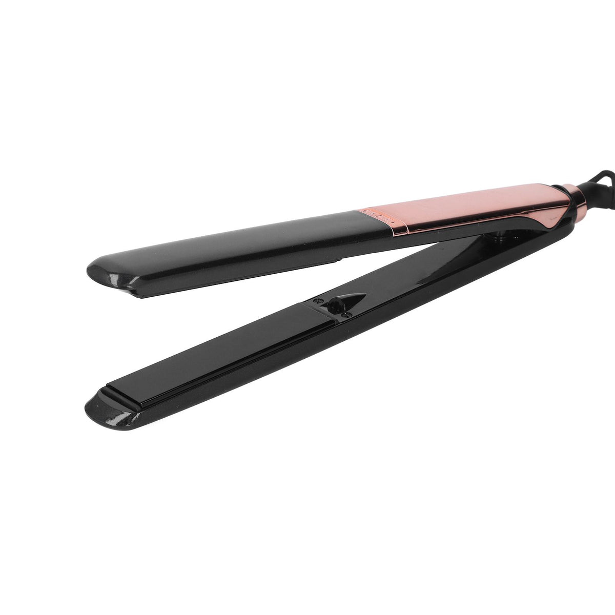 Flat Iron Hair Straightener Fast Heating Ultra Thin 60W LED Display Auto Off Portable Ion Hair Straightening Tool Black US Plug