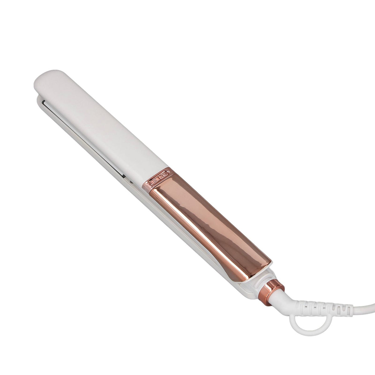 Flat Iron Hair Straightener Fast Heating Ultra Thin 60W LED Display Auto Off Portable Ion Hair Straightening Tool White EU Plug