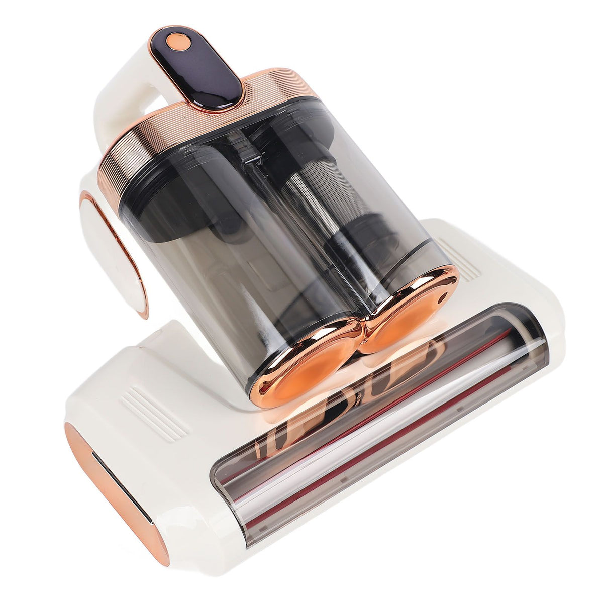 Bed Vacuum Cleaner Cordless Mattress Vacuum with 13000Pa Suction 520ml Large Dustbin Large Suction Port for Bed Sofa Carpet White Gold