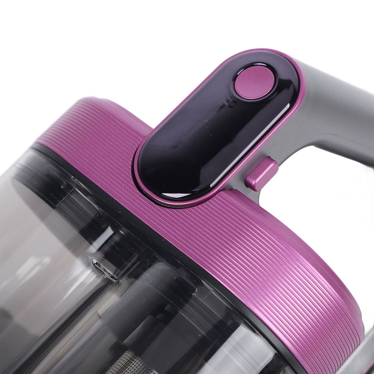 Bed Vacuum Cleaner Cordless Mattress Vacuum with 13000Pa Suction 520ml Large Dustbin Large Suction Port for Bed Sofa Carpet Gray Purple