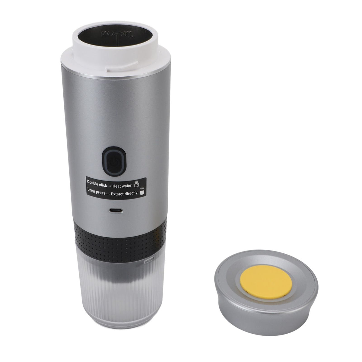 Portable Electric Coffee Maker 120ml 304 Stainless Steel Automatic Heating Travel Coffee Machine for Camping Hiking Office Home