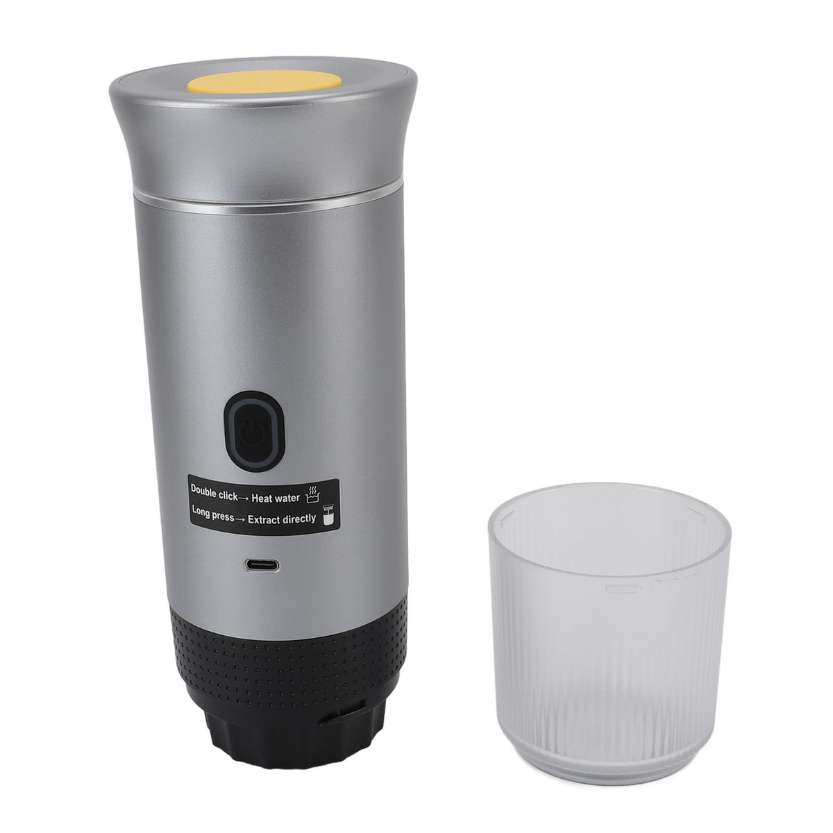 Portable Electric Coffee Maker 120ml 304 Stainless Steel Automatic Heating Travel Coffee Machine for Camping Hiking Office Home