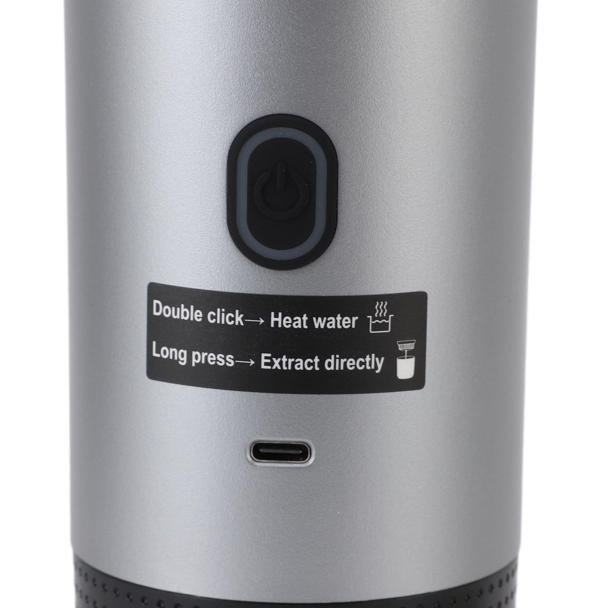 Portable Electric Coffee Maker 120ml 304 Stainless Steel Automatic Heating Travel Coffee Machine for Camping Hiking Office Home