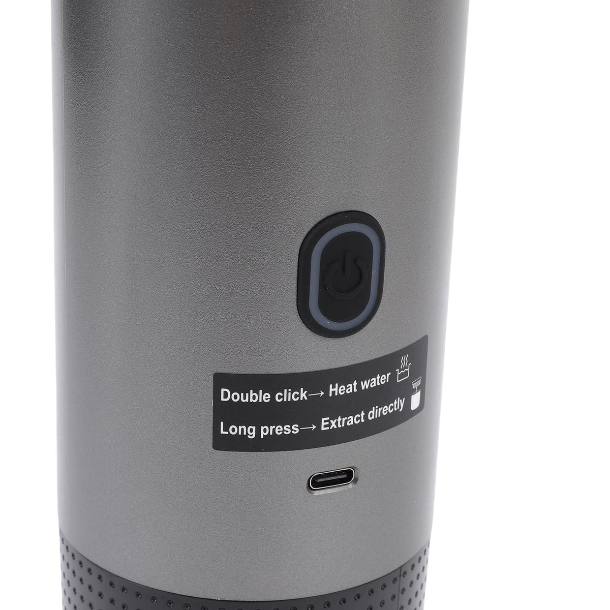 Portable Capsules Coffee Maker 72W 120ML Cup Full Automatic Outdoor Ground Coffee Machine for Home Travel Gray