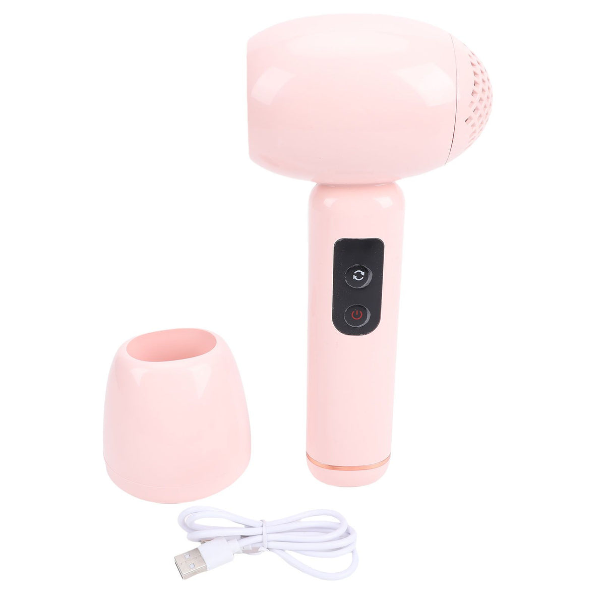 Cordless Hair Dryer for Baby Gentle Heat Low Noise Infant Blow Dryer with 5000mAh Battery Pink