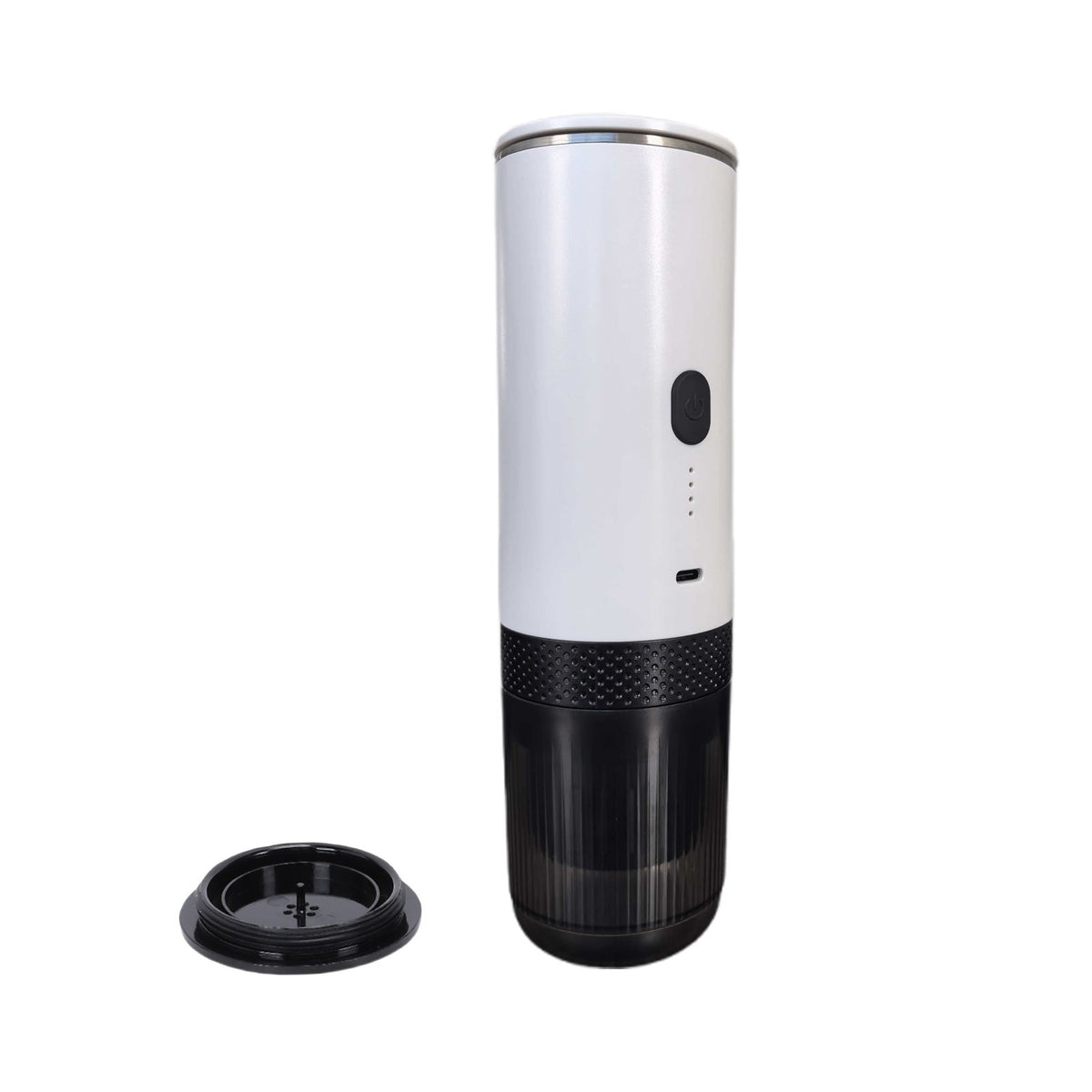 Portable Coffee Maker Grind Coffee and Capsules 2 in 1 Wireless Heating Coffee Machine with 20BAR Pressure Rechargeable for Home Outdoor Travel Office White