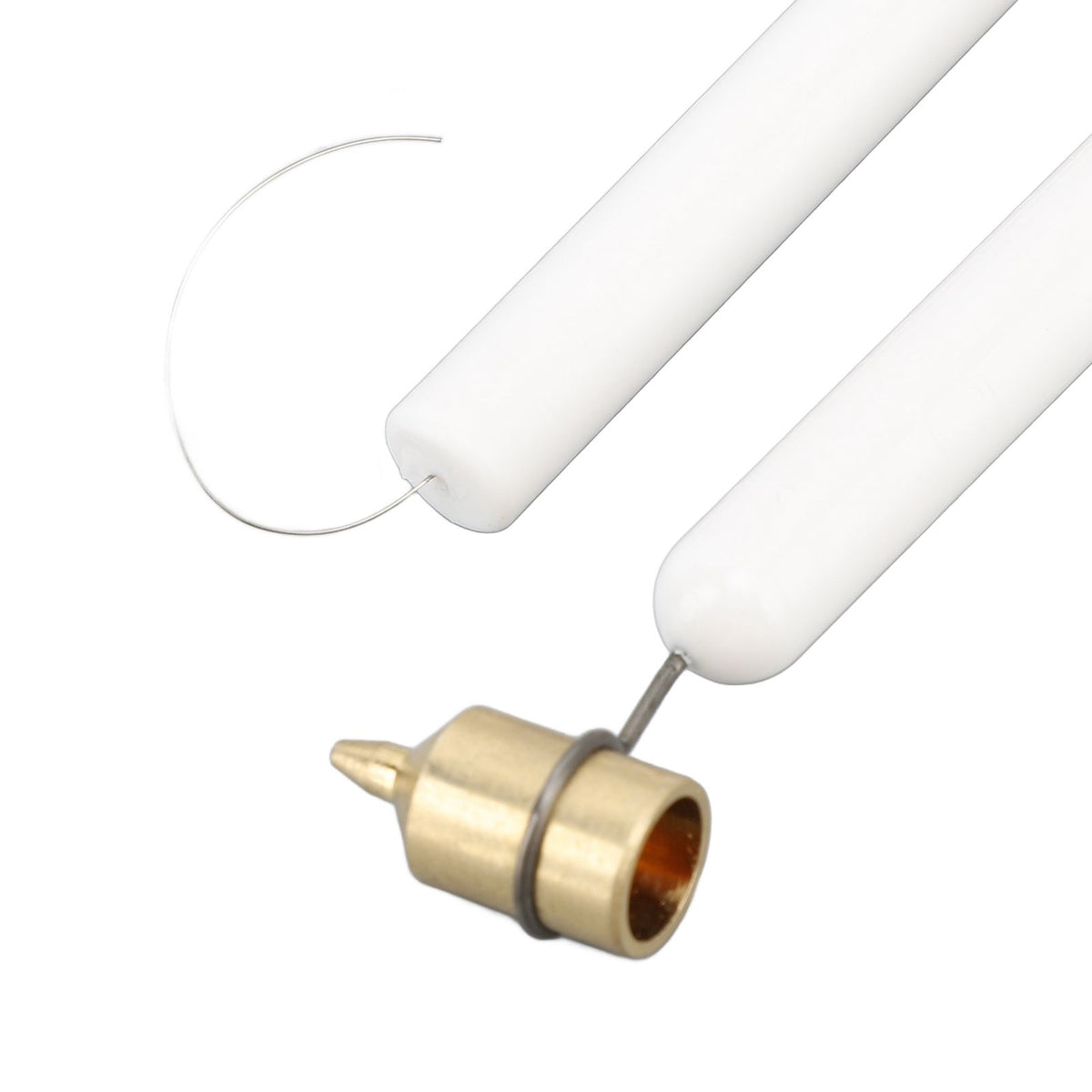 Fine Line Painting Pen Fine Nib Drip Free Fluid Writer Paint Pen Fluid Writer Paint Applicator Pen for Fabric Wood Metal Canvas White 0.4mm Pen Point