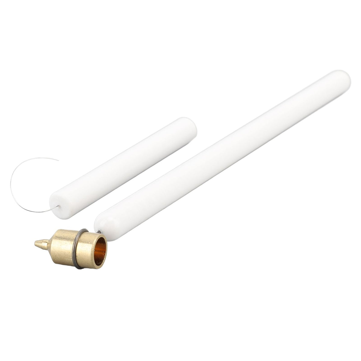 Fine Line Painting Pen Fine Nib Drip Free Fluid Writer Paint Pen Fluid Writer Paint Applicator Pen for Fabric Wood Metal Canvas White 0.4mm Pen Point