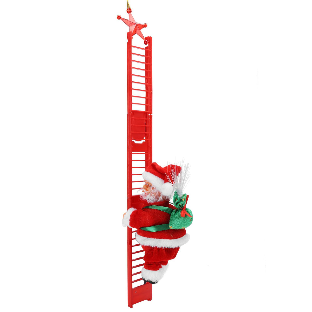 Electric Santa Claus Climbing Ladder Christmas Toy Home Ornament Decoration Children Gift