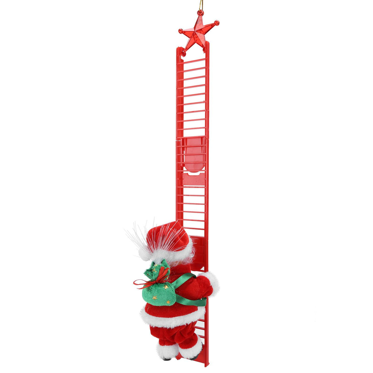 Electric Santa Claus Climbing Ladder Christmas Toy Home Ornament Decoration Children Gift