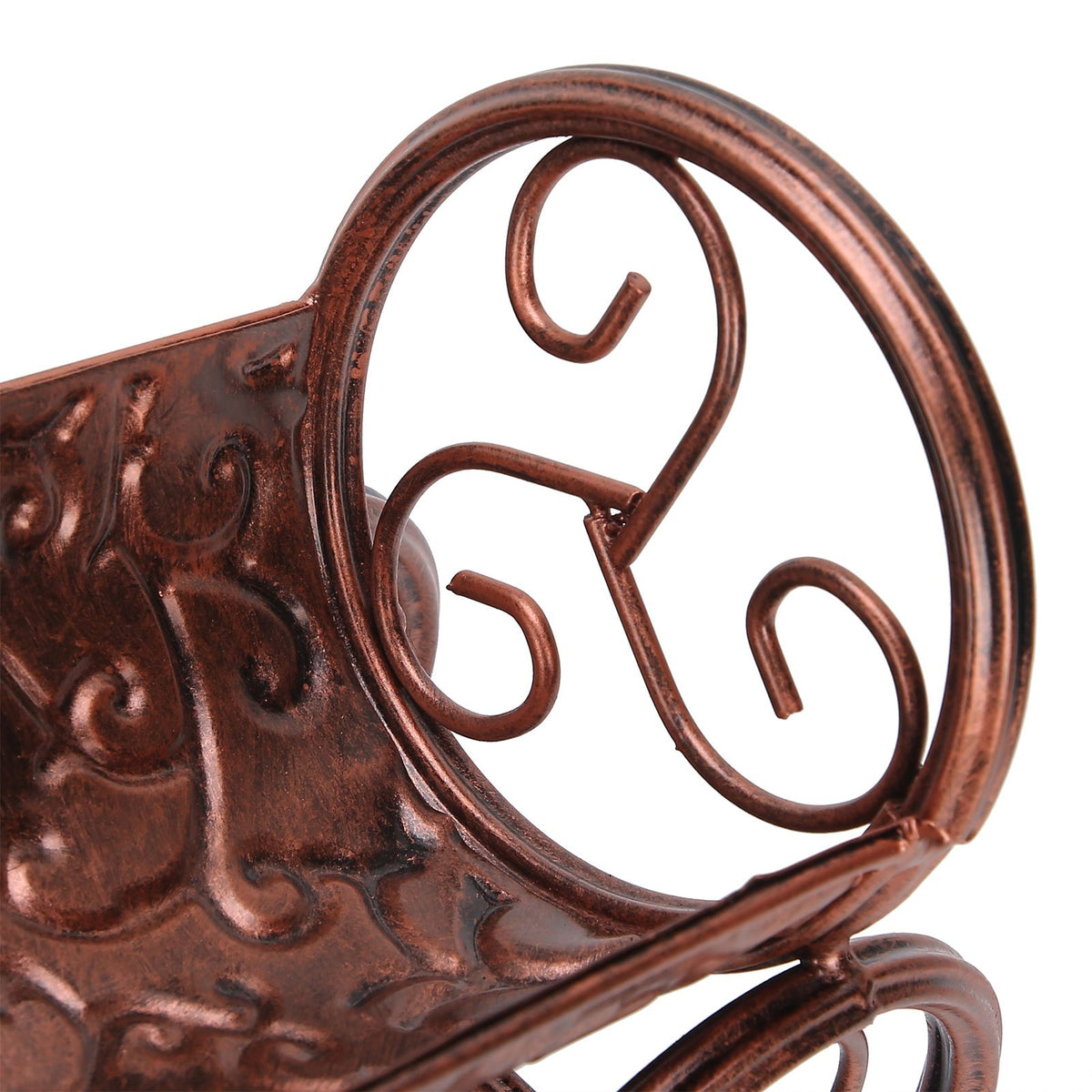 Iron Wine Holder Tricycle Shape Wine Bottle Rack Stand for Bar Counter Home DecorBronze