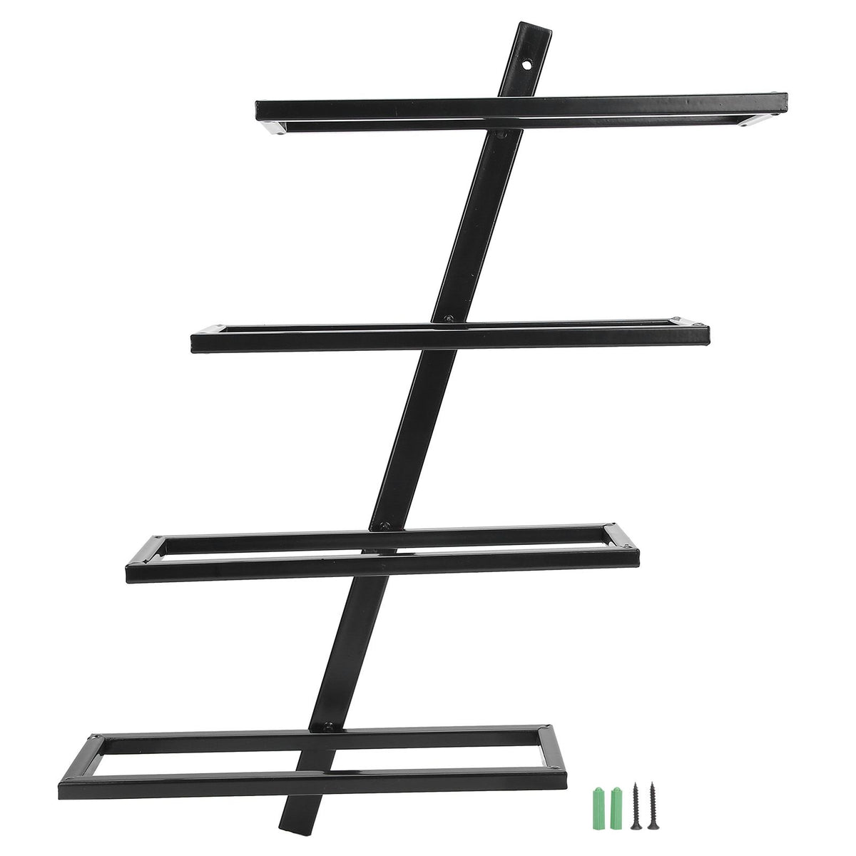 Wall Mounted Red Wine Bottle Holder Rack Storage Shelf for Household Kitchen Bar Decor4 Bottle