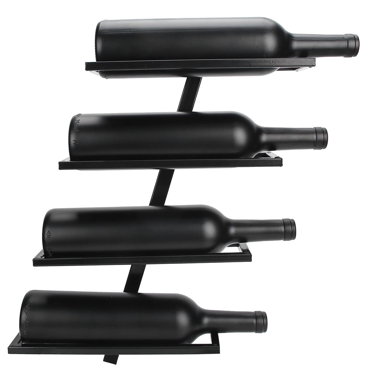 Wall Mounted Red Wine Bottle Holder Rack Storage Shelf for Household Kitchen Bar Decor4 Bottle