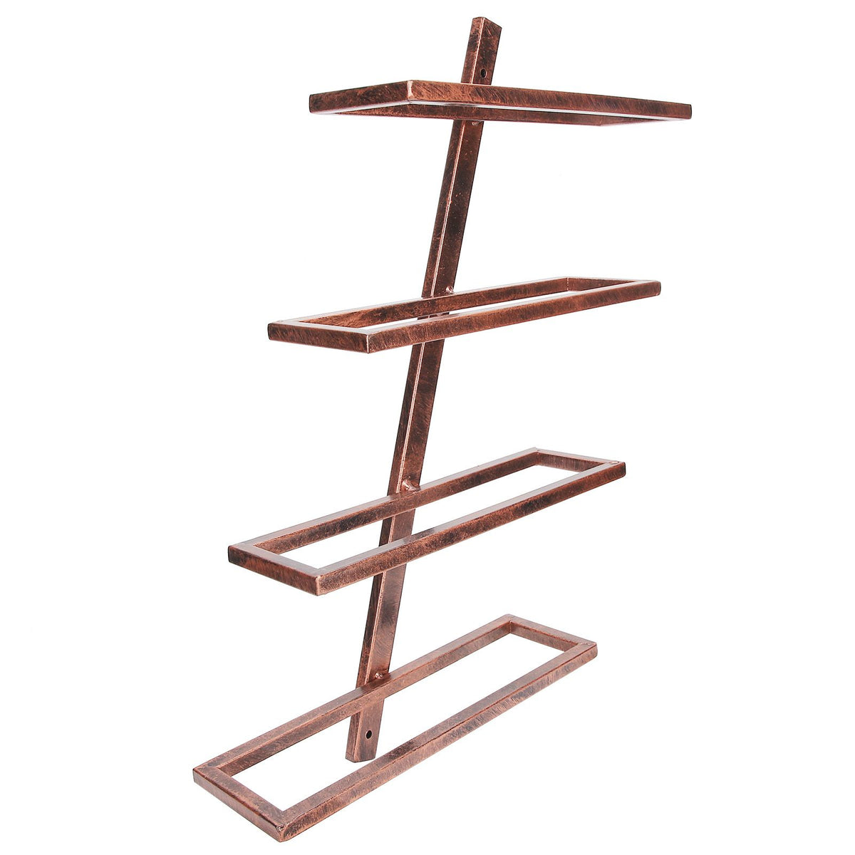 Rustic Wall Mounted Wine Rack Wine Bottle Holder Shelf for Household Dining Room Cabinet4 Bottle