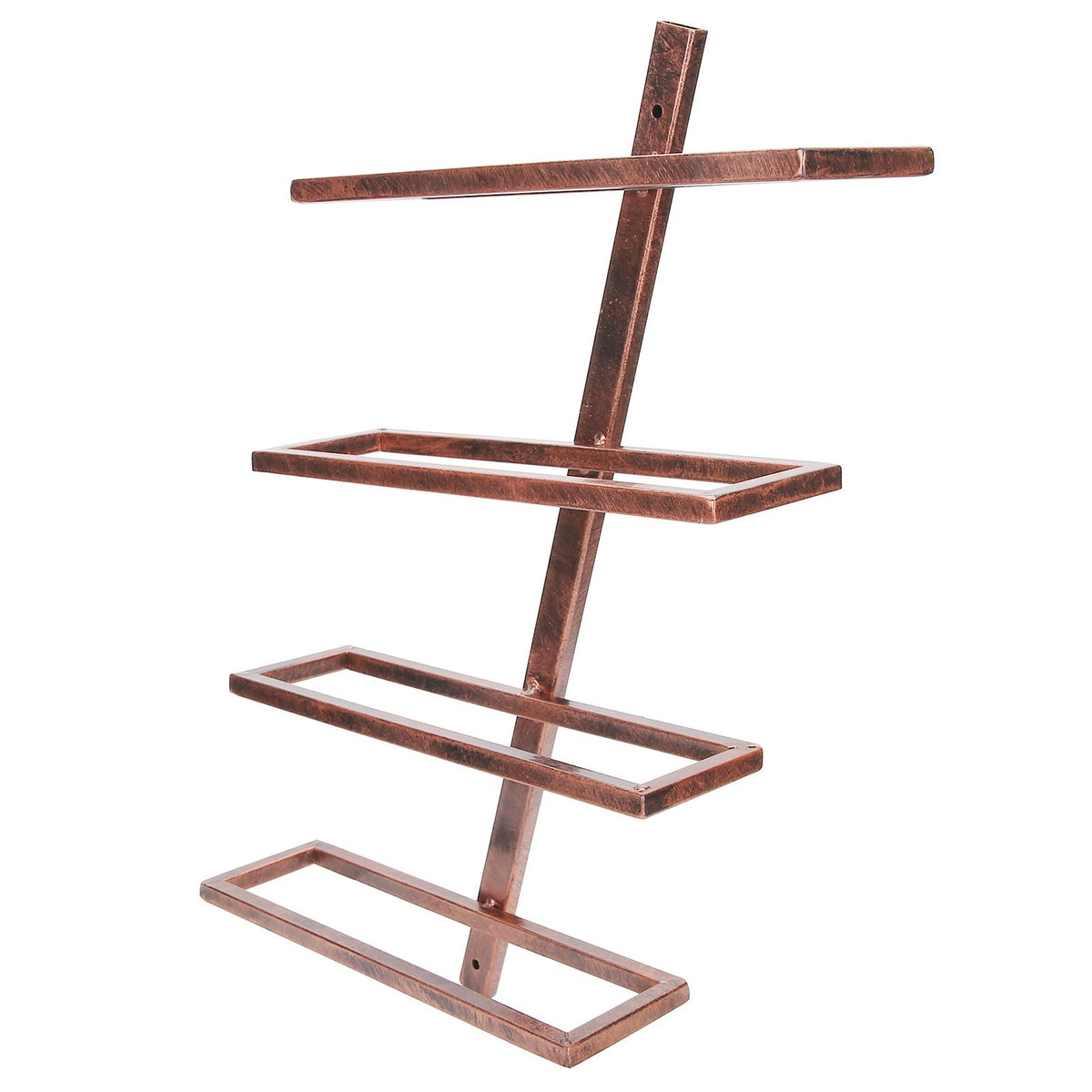 Rustic Wall Mounted Wine Rack Wine Bottle Holder Shelf for Household Dining Room Cabinet4 Bottle