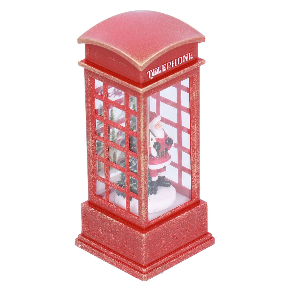 Christmas Decorations Telephone Booth Decoration Night Light Home Decoration Luminous Decoration GiftOld Man