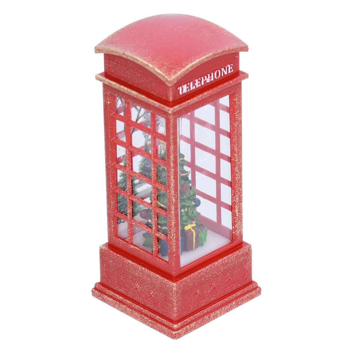 Christmas Decorations Telephone Booth Decoration Night Light Home Decoration Luminous Decoration GiftTree